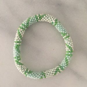 Beaded roll bracelet
